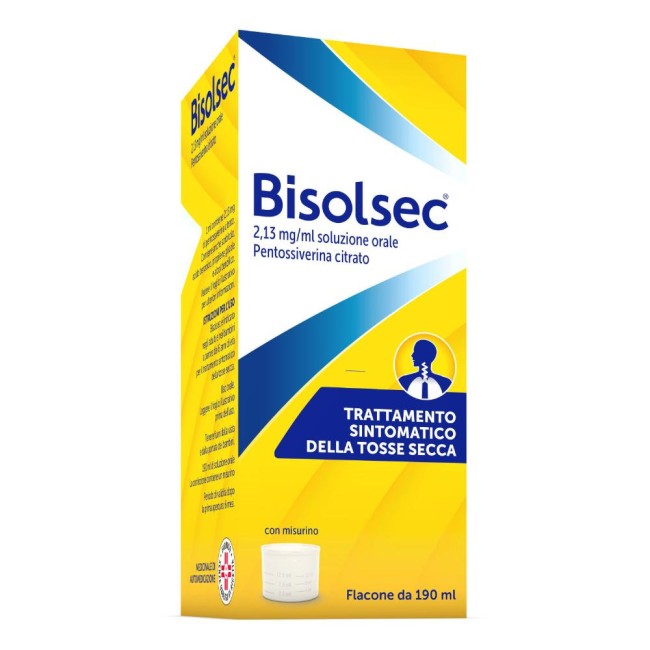 190ml di Opella Bisolsec Sciroppo per Tosse Secca Adulti