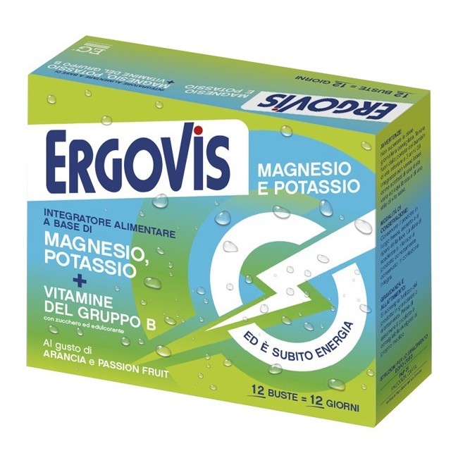 Eg Eurogenerici Ergovis Mg+k Vitamine B Con Zucchero 12 Bustine