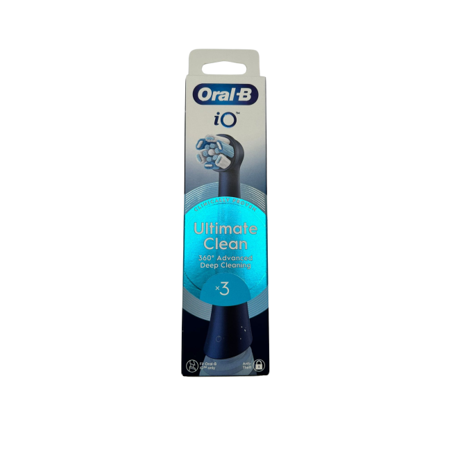 Procter & Gamble Oralb Power Refill Io Ultra Clean Black 3 Pezzi