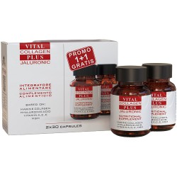 2 confezioni da 30 capsule di Vital Collagen Plus Jaluronic