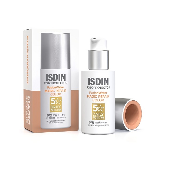 flacone 50 ml isdin fusion water repair color spf 50