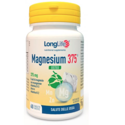 Confezione da 60 tavolette di Integratore di Magnesium 375 Osteo
