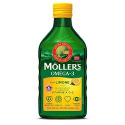 Flacone da 250 ml Moller's Omega 3 Olio Limone
