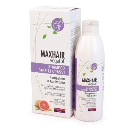 Vital Factors Maxhair Vegetal Shampoo Capelli Grassi 200 Ml