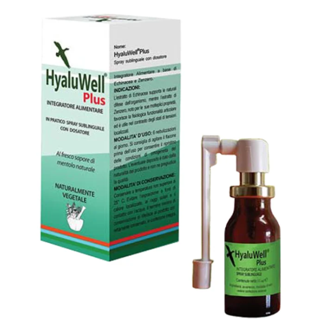 San Luigi Gonzaga Pharm. S Hyaluwell Plus Spray Sublinguale 20 Ml