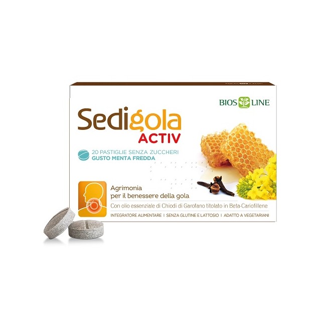 Bios Line Apix Sedigola Activ Menta Fredda 20 Pastiglie