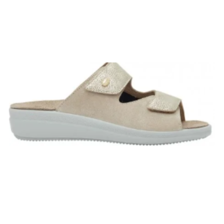 Scholl Calzatura Antonia Elastic Printed Suede+synth W Light Taupe 40