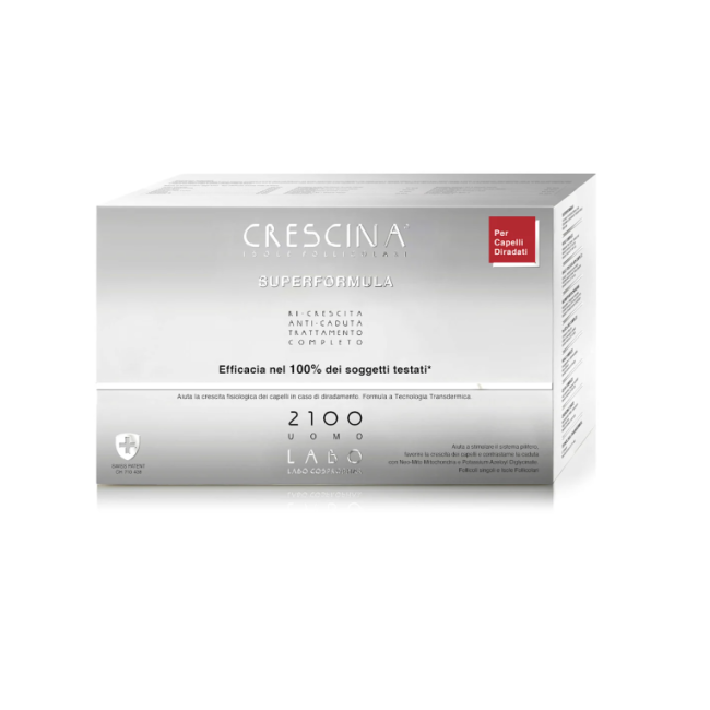 scatola con 40 fiale crescina labo isole follicolari 2100 UOMO