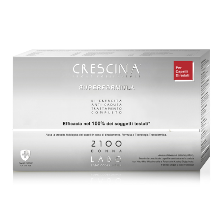 scatola con 20+20  fiale crescina labo isole follicolari 2100 DONNA