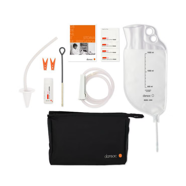 Hollister Set Irrigazione Completo Per Sacche Di Scarico Adesive Con Barriera Protettiva Idrocolloidale 1pezzo
