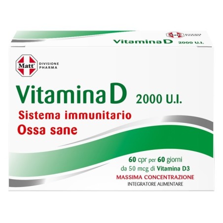 A&d Gruppo Alimentare Dietetico Matt Pharma Vitamina D 60 Compresse