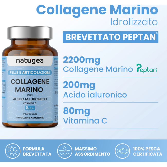 Prodgtal Natugea Collagene Marino 120 Capsule