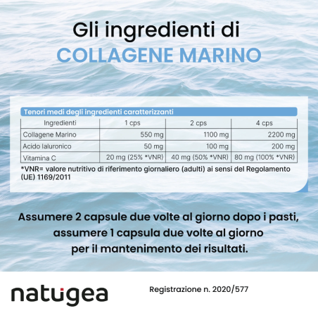 Prodgtal Natugea Collagene Marino 120 Capsule