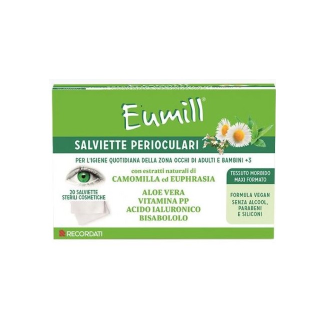 confezione 20 salviette perioculati eumil
