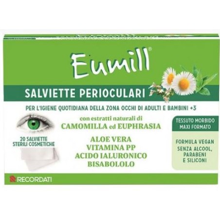 confezione 20 salviette perioculati eumil