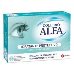 10 Flaconcini monodose di Collirio Alfa Idratante Protettivo della Dompè Farmaceutici
