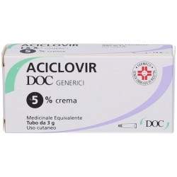 Crema Medicinale Equivalente 3g Aciclovir Doc Generici 5%