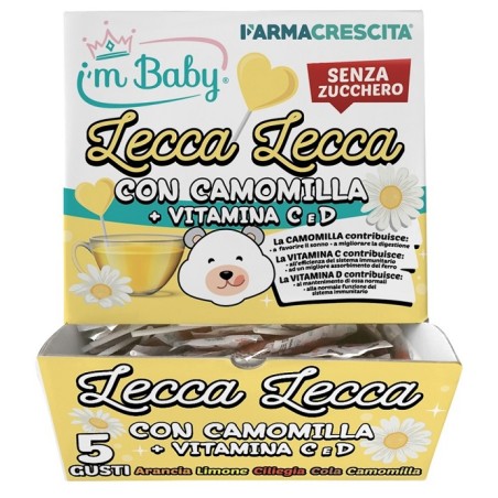 Canna Store I'm Baby Lecca Lecca Camomilla Senza Zucchero Dispenser 200 Pezzi