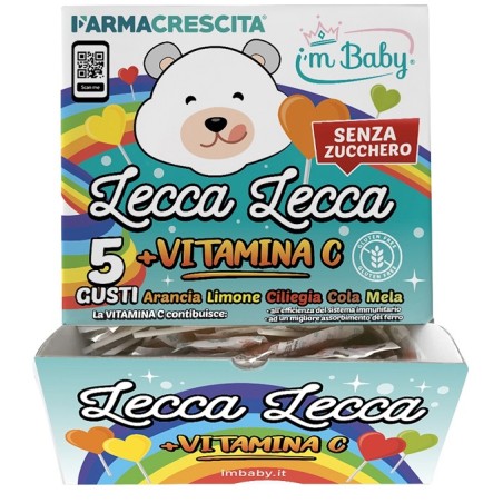Canna Store I'm Baby Lecca Lecca Vitamina C Senza Zucchero Dispenser 200 Pezzi