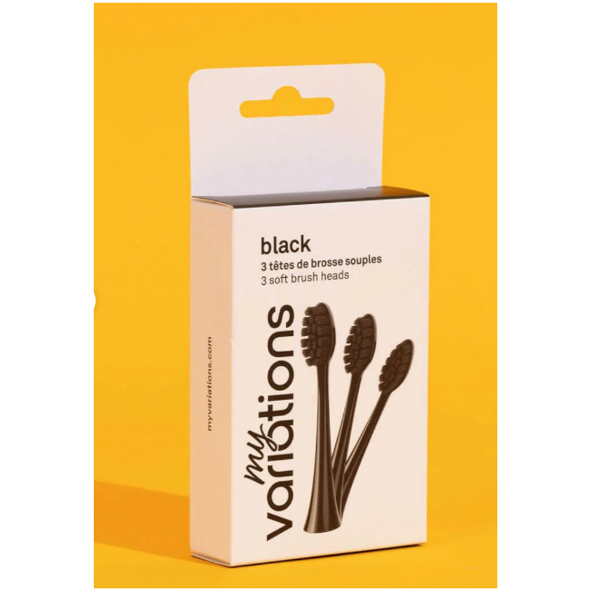 Farmaricci Myvariations Pack 3 Testine Spazzolino Carb Nere Onice