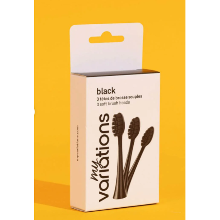 Farmaricci Myvariations Pack 3 Testine Spazzolino Carb Nere Onice