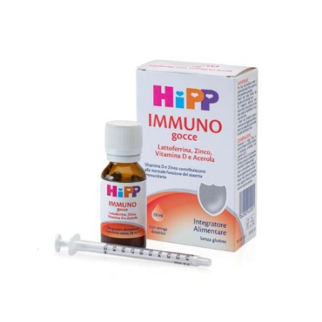 Flacone da 20 Ml di Integratore Difese Immunitarie di Immuno Gocce da Hipp Flacone da 20 Ml di Integratore Difese Immunitarie di Immuno Gocce da Hipp