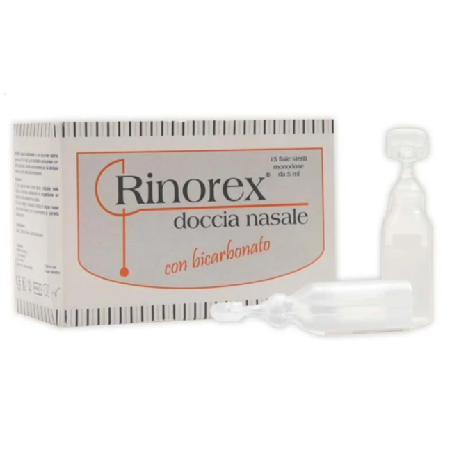 Stewart Rinorex Doccia Aerosol Bicarbonato 15 Fiale Da 5 Ml