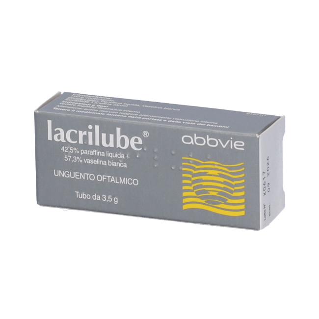 Abbvie Lacrilube 42,5% Paraffina Liquida + 57,3% Vaselina Bianca Unguento Oftalmico