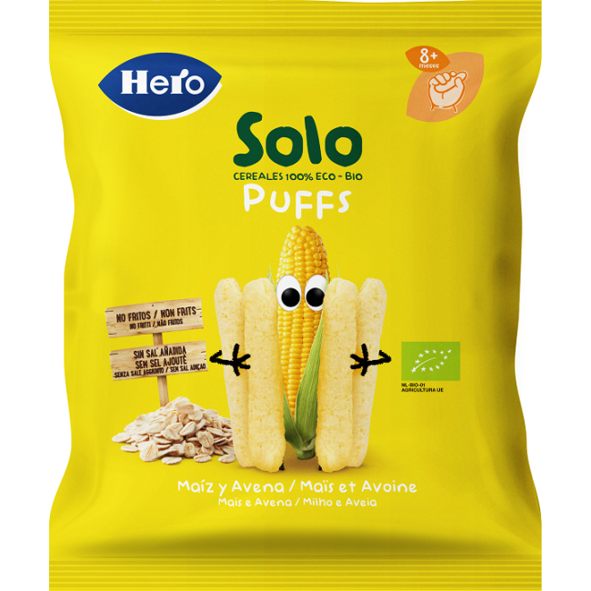 Fater Hero Solo Snack Puff Avena Mais 25 G