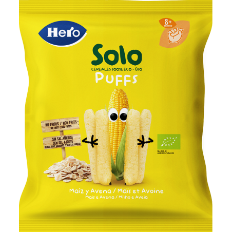Fater Hero Solo Snack Puff Avena Mais 25 G