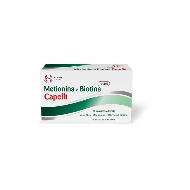 A&d Gruppo Alimentare Dietetico Matt Divisione Pharma Metionina E Biotina Retard Capelli 30 Compresse