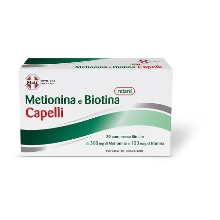 A&d Gruppo Alimentare Dietetico Matt Divisione Pharma Metionina E Biotina Retard Capelli 30 Compresse