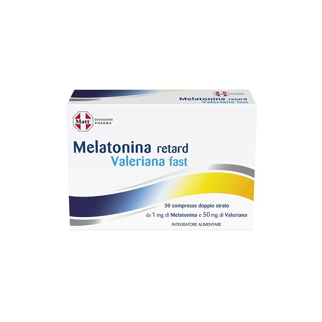 A&d Gruppo Alimentare Dietetico Matt Divisione Pharma Melatonina Retard Valeriana Fast 30 Compresse