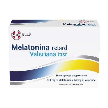 A&d Gruppo Alimentare Dietetico Matt Divisione Pharma Melatonina Retard Valeriana Fast 30 Compresse