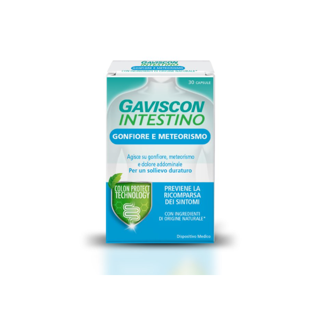 confezione 30 capsule gaviscon intestino gonfiore e meteorismo