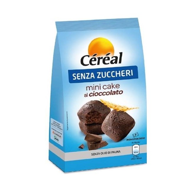 Nutrition & Santè Cereal Mini Cake Cioccolato Senza Zucchero 7 Pezzi 196 G