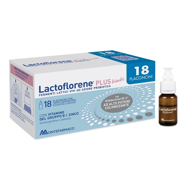 Montefarmaco Lactoflorene Bimbi Plus 18 Flaconi