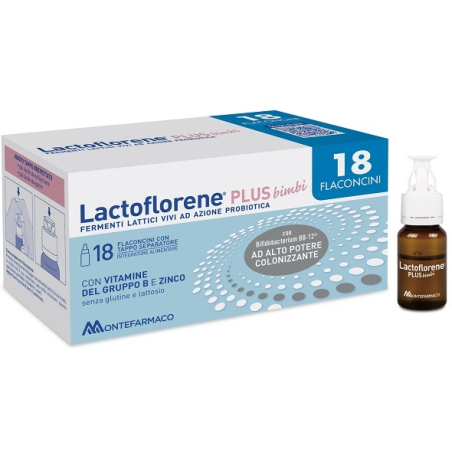 Montefarmaco Lactoflorene Bimbi Plus 18 Flaconi