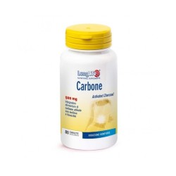 Confezione da 80 tavolette di Integratore Digestivo da Longlife Carbone