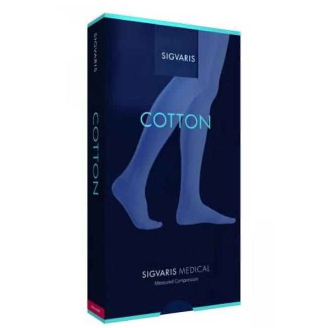 Sigvaris Cotton Ccl1 Collant Nature Normal Punta Aperta M