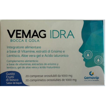 Gemavip Vemag Idra Bocca & Gola Frutti Di Bosco 20 Compresse