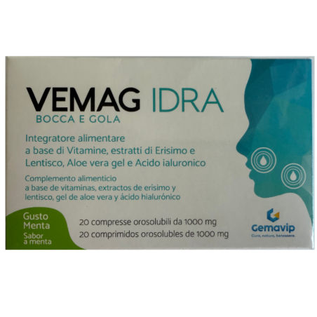 Gemavip Vemag Idra Bocca & Gola Menta 20 Compresse