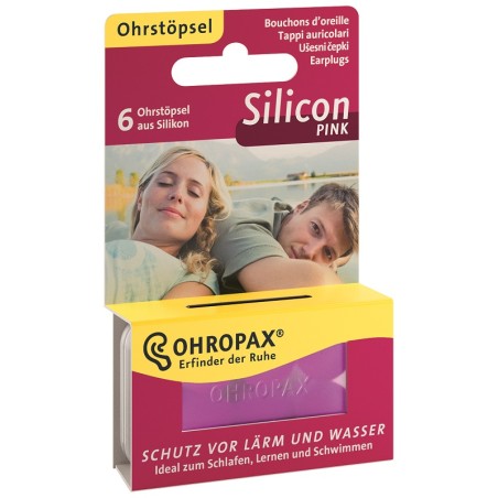 Ohropax Gmbh Ohropax Silicon Pink Tappi Preauricolari 6 Pezzi