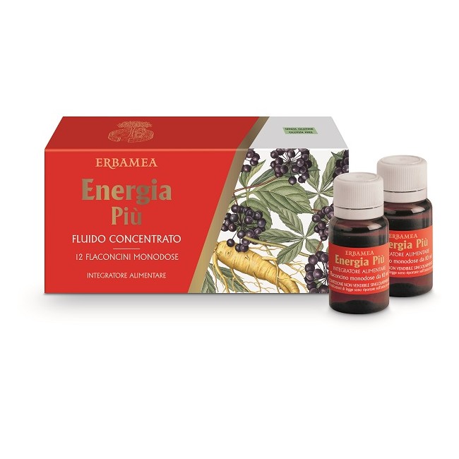 Erbamea Energia Piu' 12 Flaconcini Da 10 Ml