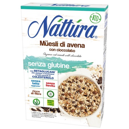 Eurofood Nattura Muesli Di Avena Con Cioccolato Bio 300 G