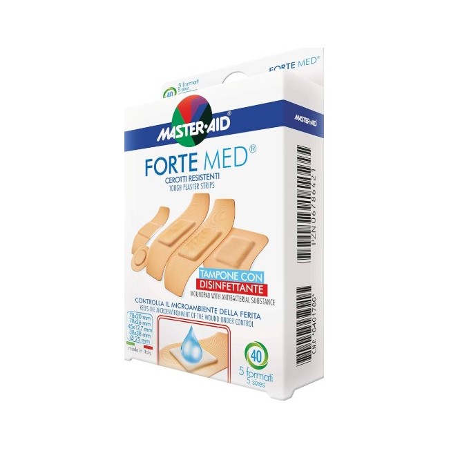 Pietrasanta Pharma Cerotto Master-aid Forte Med 5 Formati 40 Pezzi