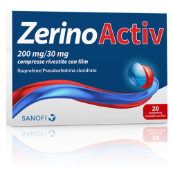 20 compresse Zerinoactiv 200 Mg/30 Mg
