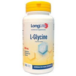 Confezione da 100 capsule vegetali di Integratore di Aminoacidi L-glycine da Longlife