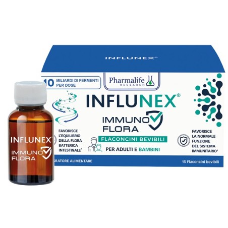 Pharmalife Research Influnex Immuno Flora 15 Flaconcini