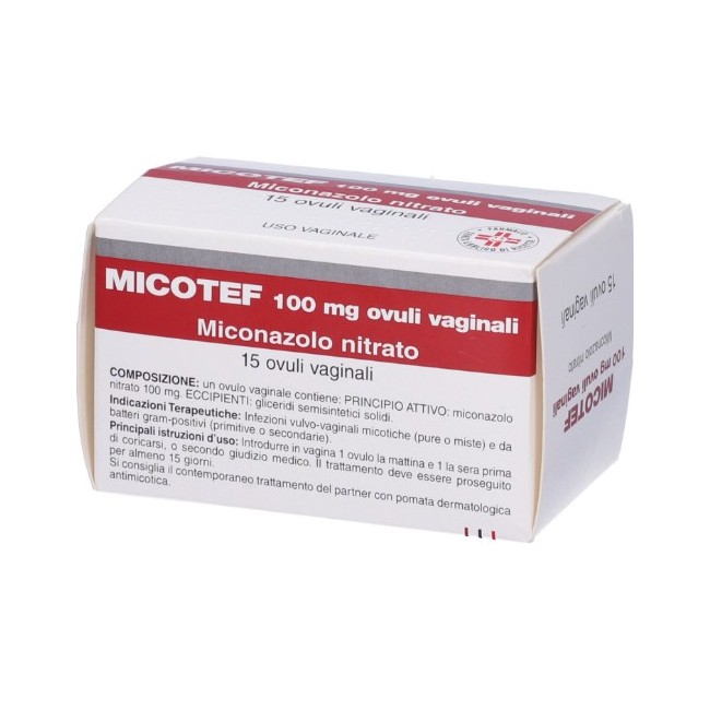Teofarma Micotef 100 Mg Ovuli Vaginali Miconazolo Nitrato